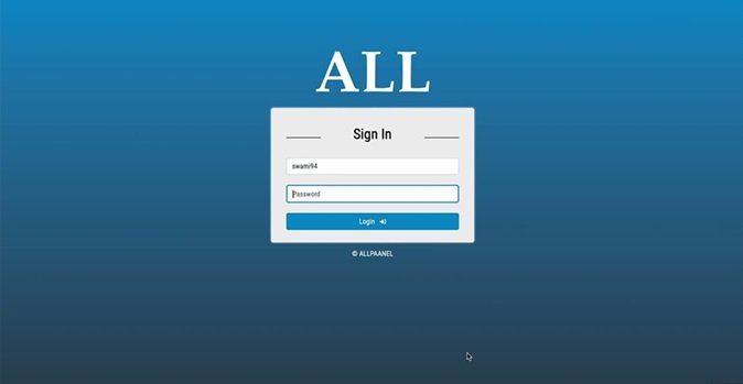 Allpaanel.com Login